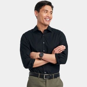 Goodfellow Black Shirt Long-Sleeve Size is XL